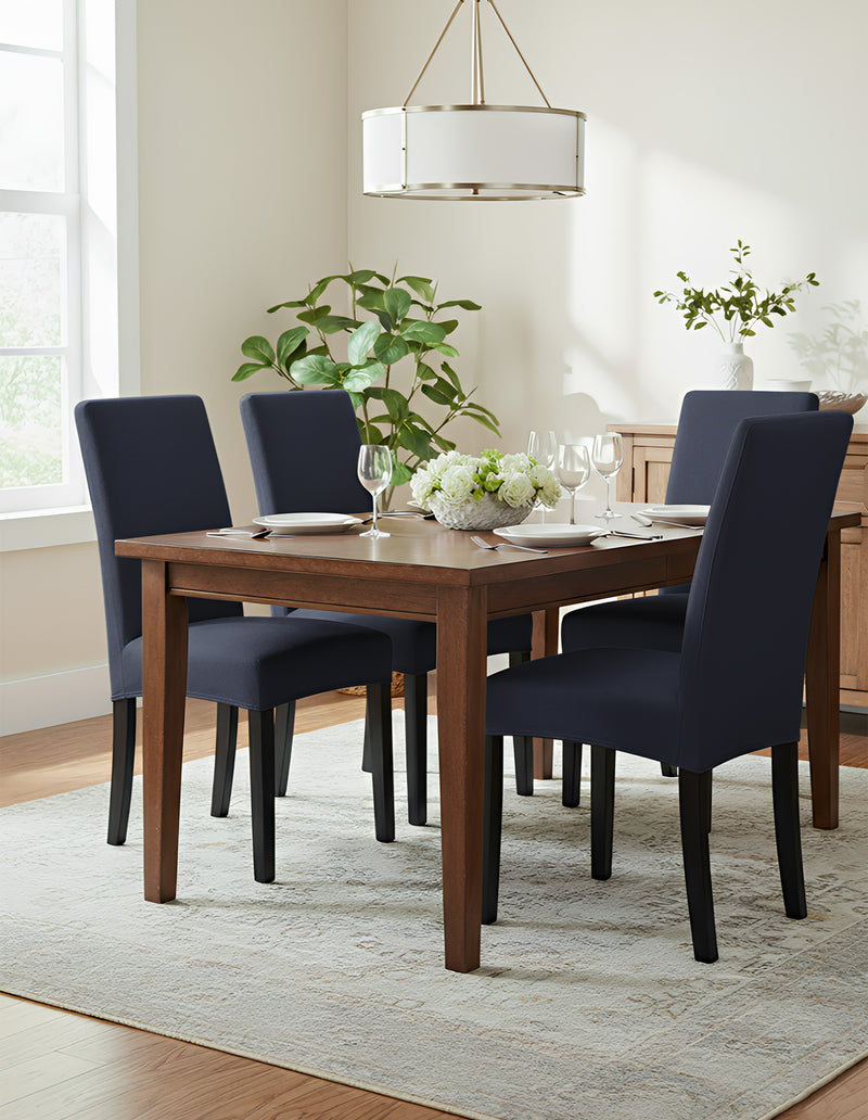 Anyseat Navy Chair Cover – Waterproof Elastic Slipcover with Anti‑Dirt Protection for Dining Room, Kitchen, Wedding, Hotel, Banquet & Restaurant