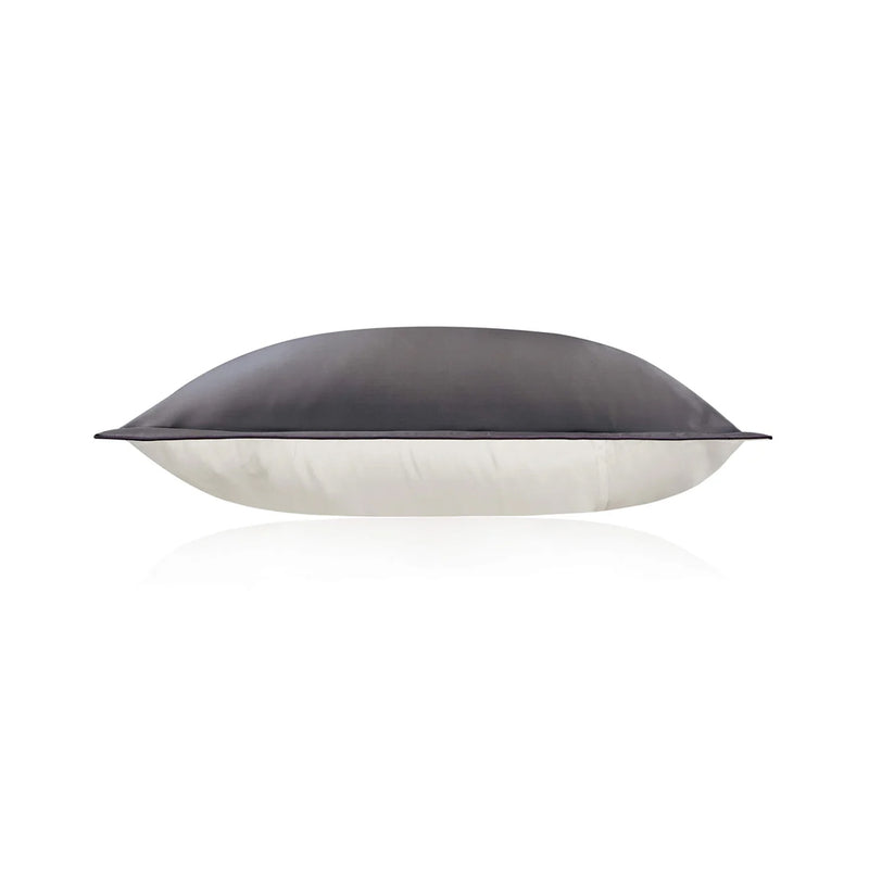 ANYHOUZ Pillowcase 50x90cm Dark Gray Pure Real Silk For Comfortable And Relaxing Home Bed