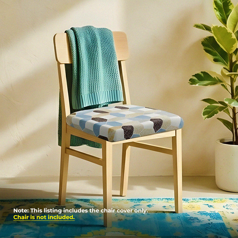 Anyseat Multi Color Diamond Print Chair Cover – Stretch Washable Removable Seat Cover for Dining & Kitchen