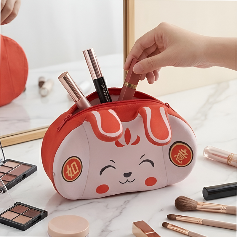 Cute Bunny Pouch – Adorable Rabbit‑Shaped Cosmetic & Travel Organizer Bag