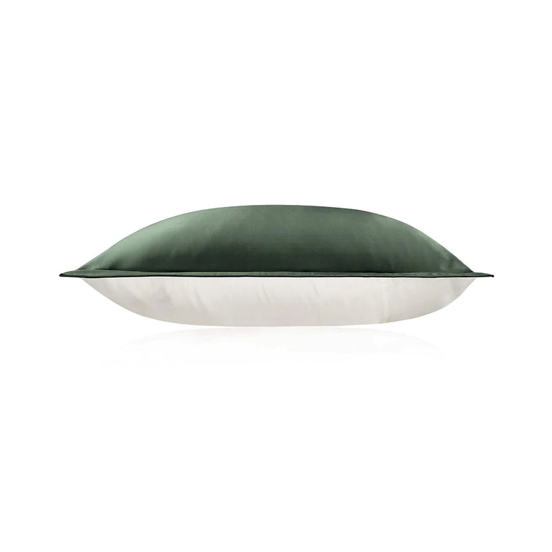 ANYHOUZ Pillowcase 50x75cm Green Pure Real Silk For Comfortable And Relaxing Home Bed