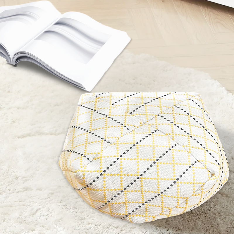 Anyhouz 2PC 53cm Polyester Cotton Blend Pillow EPP Particle Insert for Comfort and Support Home Decor