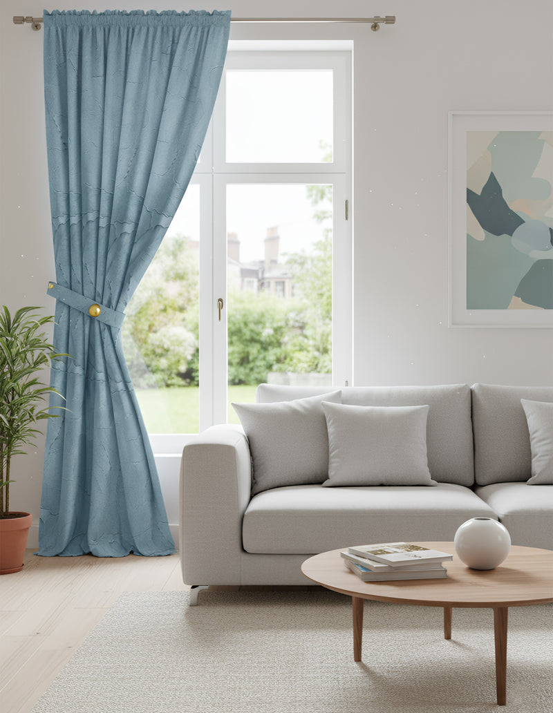 Anydrape Curtain Green 400cmx250cm 3D Leaves Luxury indo Blackout Home Curtain