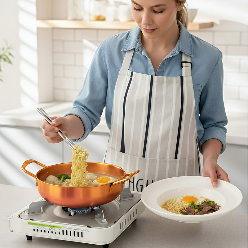Anygleam Stock Pot Rainbow no.3-L Stainless Steel HotPot Without Lid Single-Layer Cooking Soup Noodle Sea Food Home Kitchen Restaurant Tools