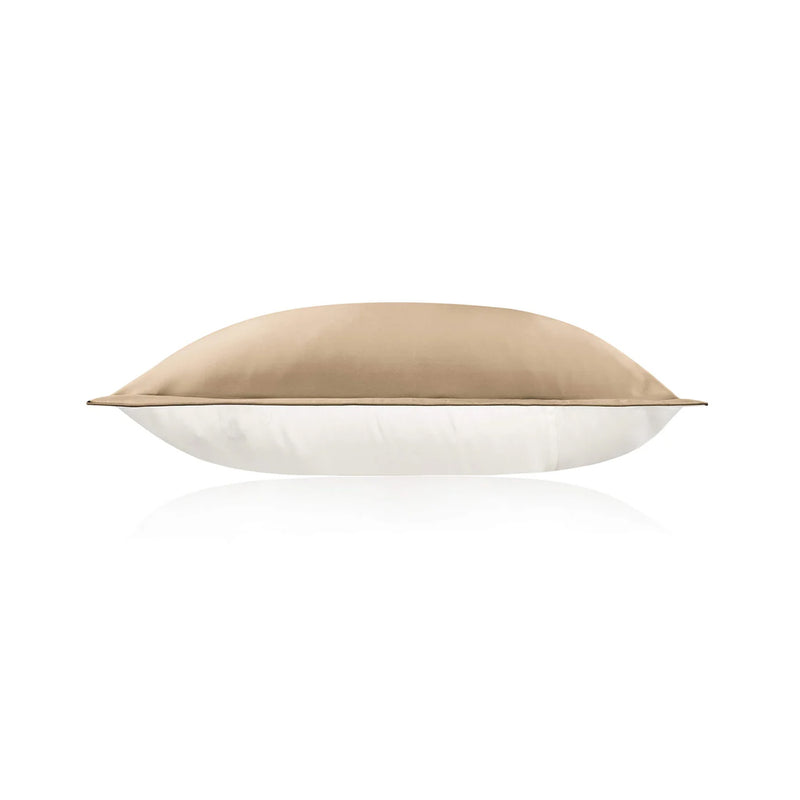 ANYHOUZ Pillowcase 51x66cm Gold Pure Real Silk For Comfortable And Relaxing Home Bed
