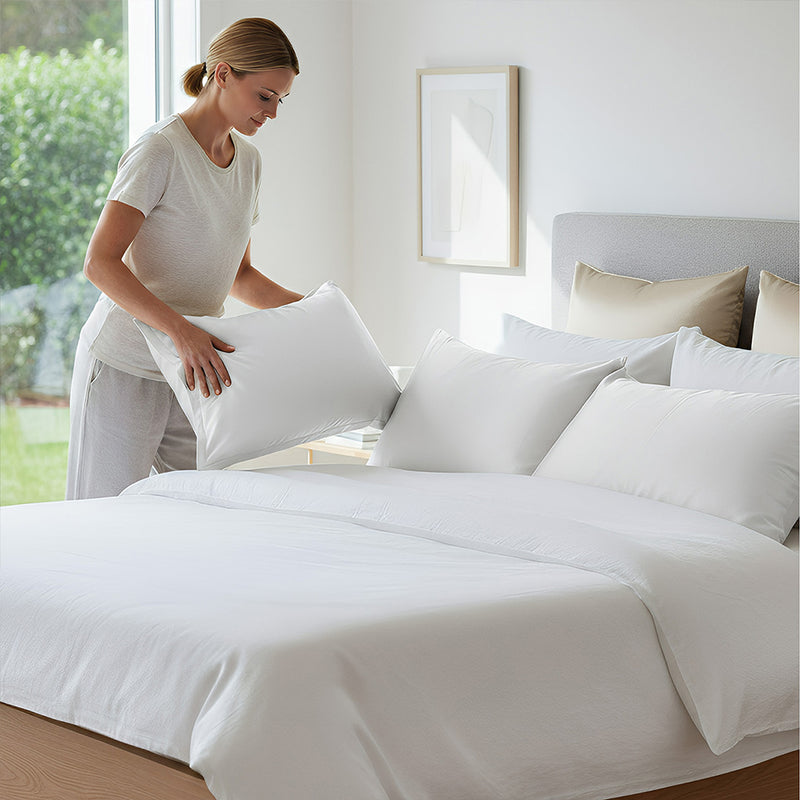Anypillow White Pure Silk Pillowcase 50x90cm Soft Smooth Luxury Bedding