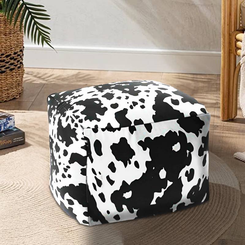 Anypillow 2PC 55x35cm Squared Soft Pouffe Seat Cushion Elegant Home Accent Decor Stylish Footstool