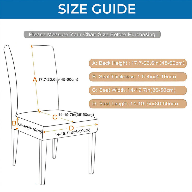 Anyseat Blue Velvet Dining Chair Cover – Plush Stretchable Slipcover for Kitchen & Dining Room Chairs