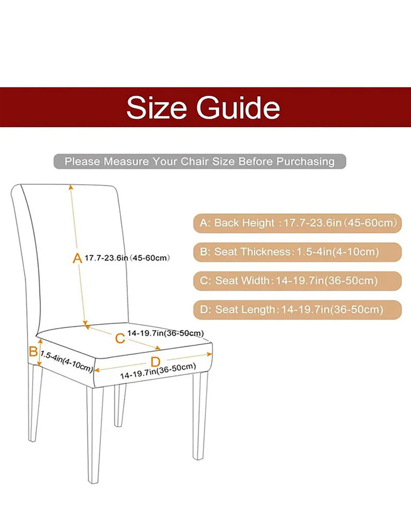 Anyseat Wine Red Velvet Dining Chair Cover – Plush Stretchable Slipcover for Kitchen & Dining Room Chairs
