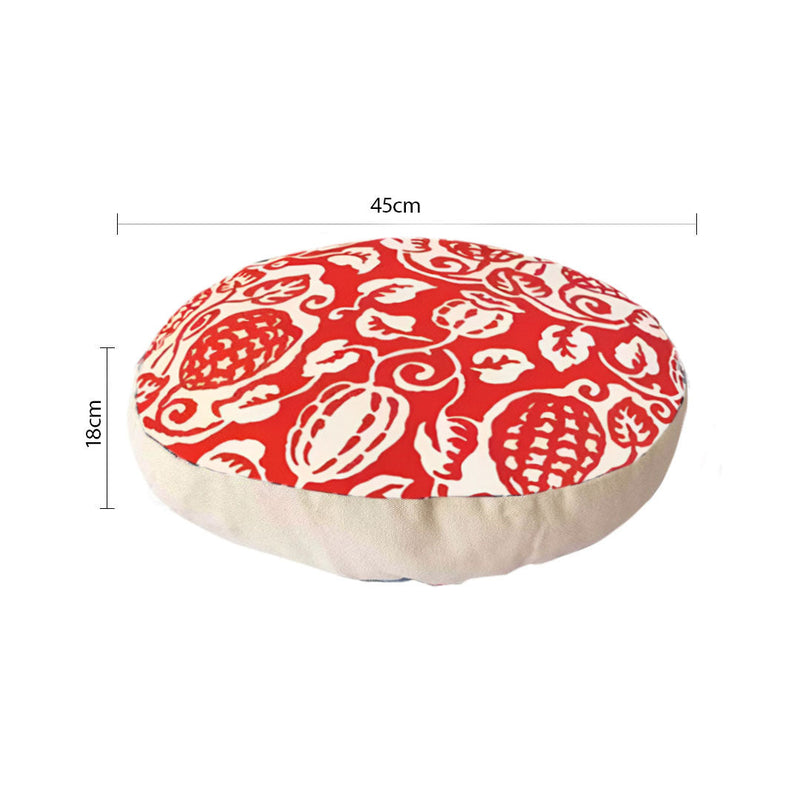 Anyhouz 45cm Red Premium Polyester Cotton Cushion with EPP Particle Insert for Enhanced Comfort