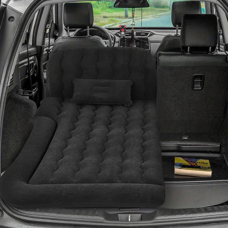 Anypack 2X Black Inflatable Car Boot Mattress Portable Camping Air Bed Travel Sleeping Essentials