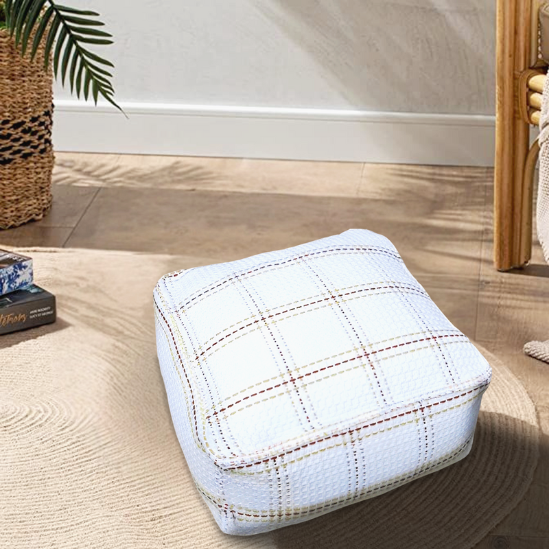 Anyhouz 2PC 50cm Pouf Soft Polyester Fiber Pillow with EPP Particle Insert Home Decor