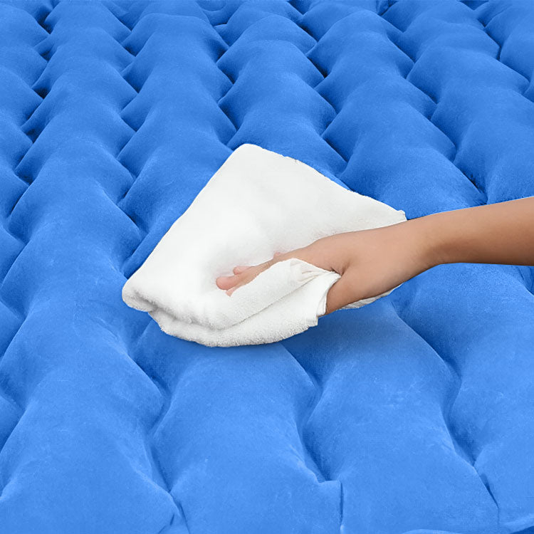 Anypack Blue Ripple Inflatable Car Mattress Portable Camping Air Bed Travel Sleeping Kit Essentials