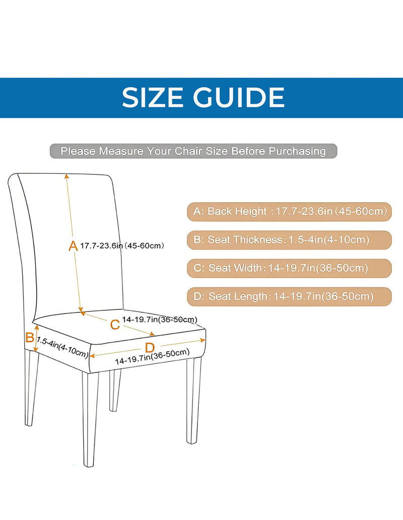 Anyseat Blue Velvet Dining Chair Cover – Plush Stretchable Slipcover for Kitchen & Dining Room Chairs