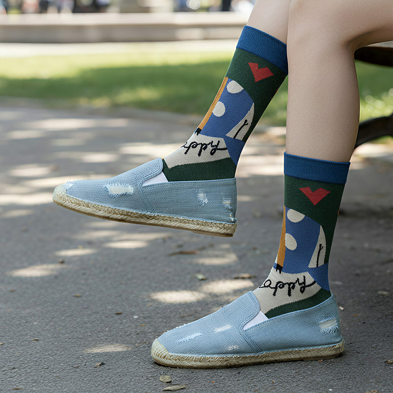Anyfootwear 3 Pairs Women’s Symbolic Holiday Cotton Socks Funny Gift Party