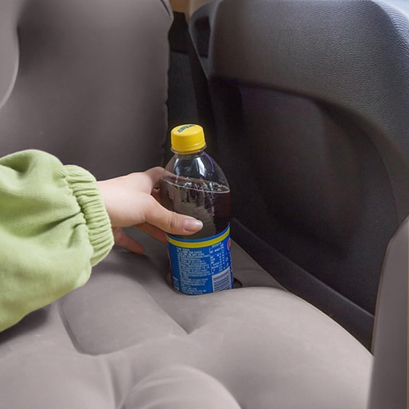 Anypack Grey Honeycomb Inflatable Car Mattress Portable Camping Air Bed Travel Sleeping Kit Essentials