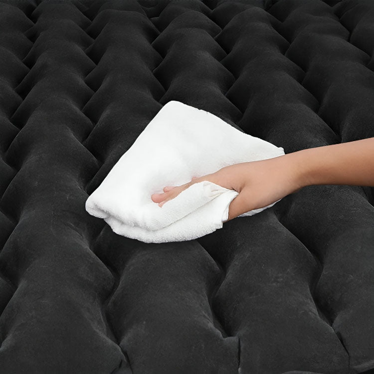 Anypack Black Ripple Inflatable Car Mattress Portable Camping Air Bed Travel Sleeping Kit Essentials