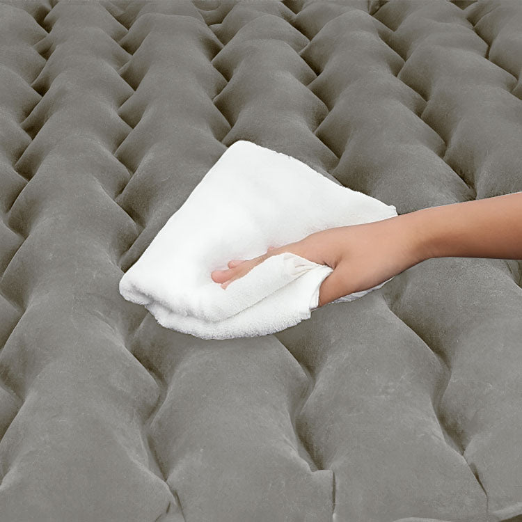 Anypack 2X  Grey Ripple Inflatable Car Mattress Portable Camping Air Bed Travel Sleeping Kit Essentials