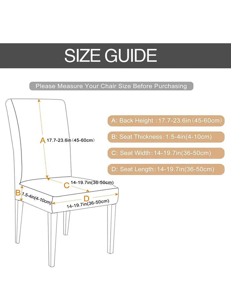 Anyseat Dark Grey Velvet Dining Chair Cover – Plush Stretchable Slipcover for Kitchen & Dining Room Chairs