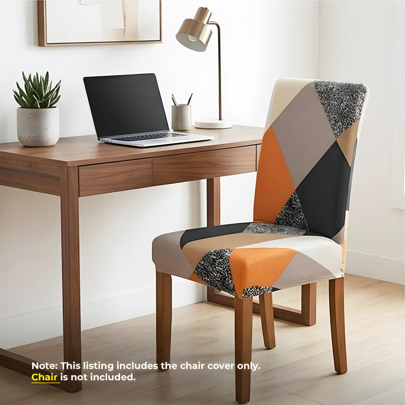 Anyseat Multi Color Geometric Pattern Print Elastic Chair Cover – Plain Dining Slipcover & Home Décor