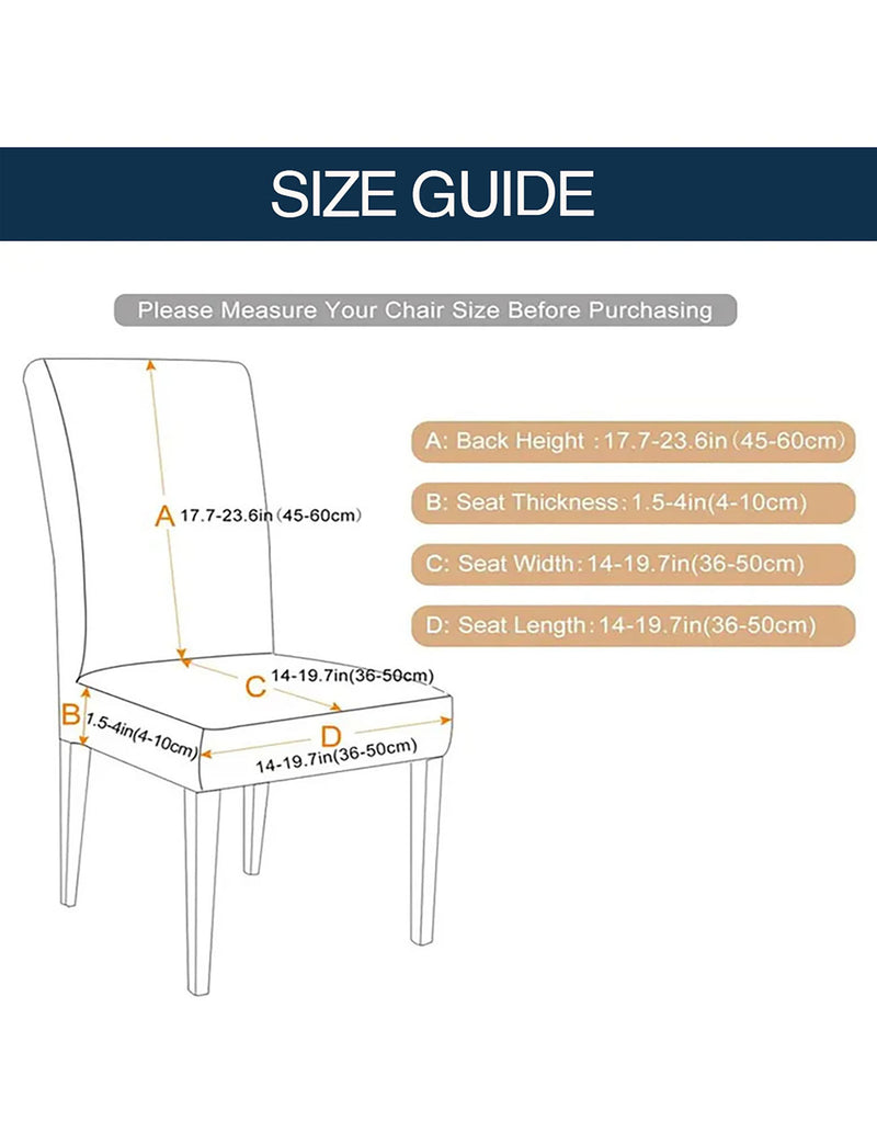 Anyseat Navy Velvet Dining Chair Cover – Plush Stretchable Slipcover for Kitchen & Dining Room Chairs