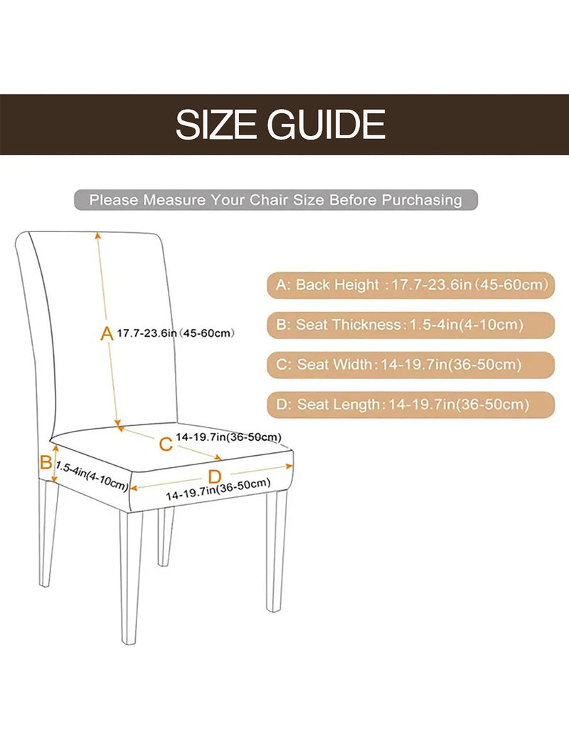 Anyseat Coffee Velvet Dining Chair Cover – Plush Stretchable Slipcover for Kitchen & Dining Room Chairs