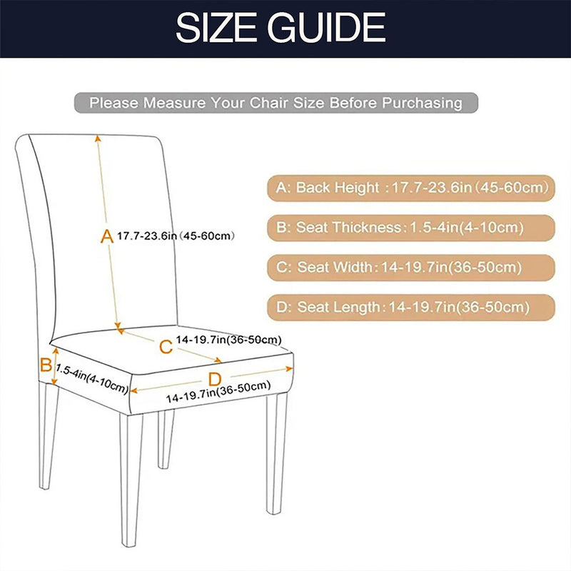 Anyseat Dark Navy Velvet Dining Chair Cover – Plush Stretchable Slipcover for Kitchen & Dining Room Chairs