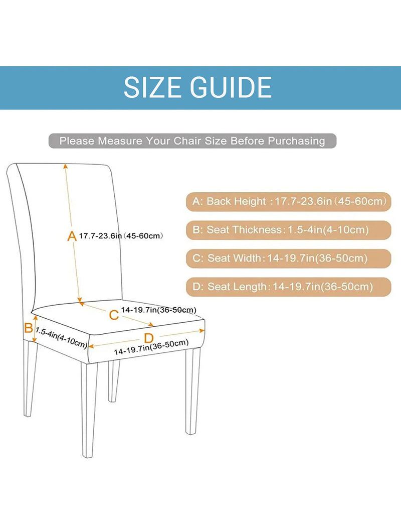 Anyseat Sky Blue Velvet Dining Chair Cover – Plush Stretchable Slipcover for Kitchen & Dining Room Chairs