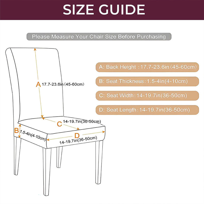 Anyseat Purple Velvet Dining Chair Cover – Plush Stretchable Slipcover for Kitchen & Dining Room Chairs