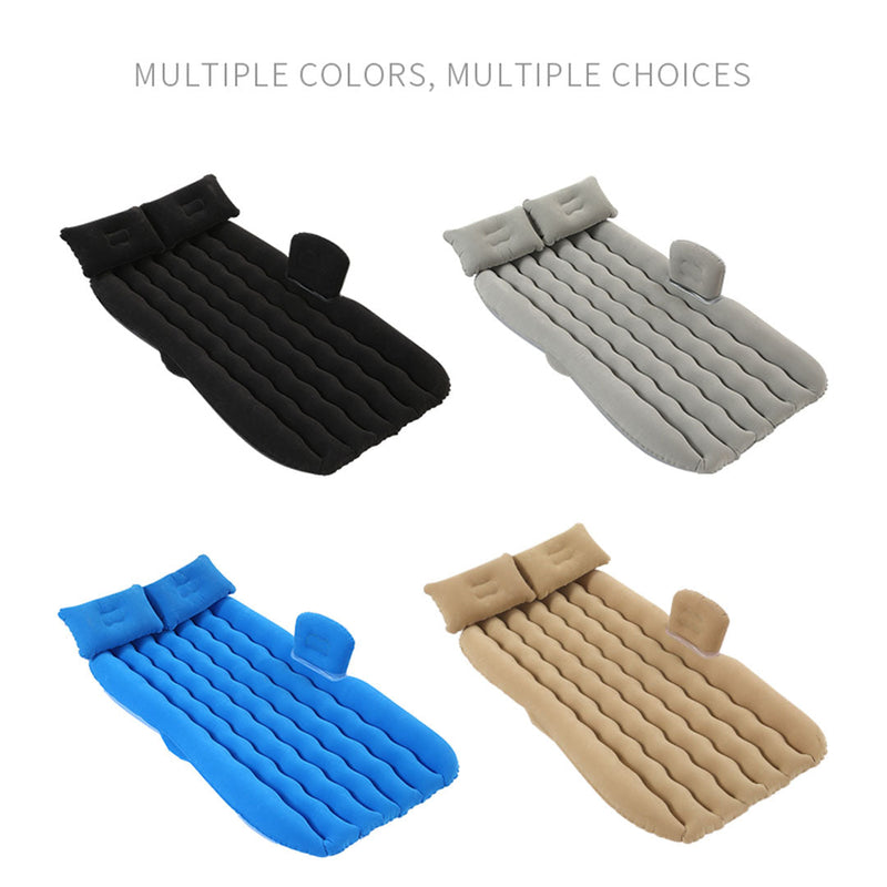 Anypack 2X Black Ripple Inflatable Car Mattress Portable Camping Air Bed Travel Sleeping Kit Essentials