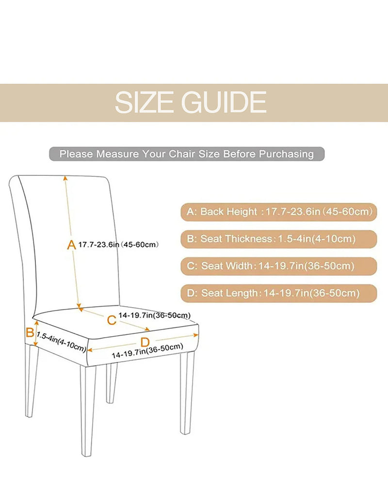 Anyseat Light Beige Velvet Dining Chair Cover – Plush Stretchable Slipcover for Kitchen & Dining Room Chairs
