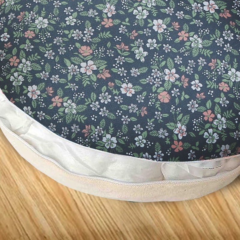 Anyhouz 2PC 45cm Blue Premium Polyester Cotton Cushion with EPP Particle Insert for Enhanced Comfort