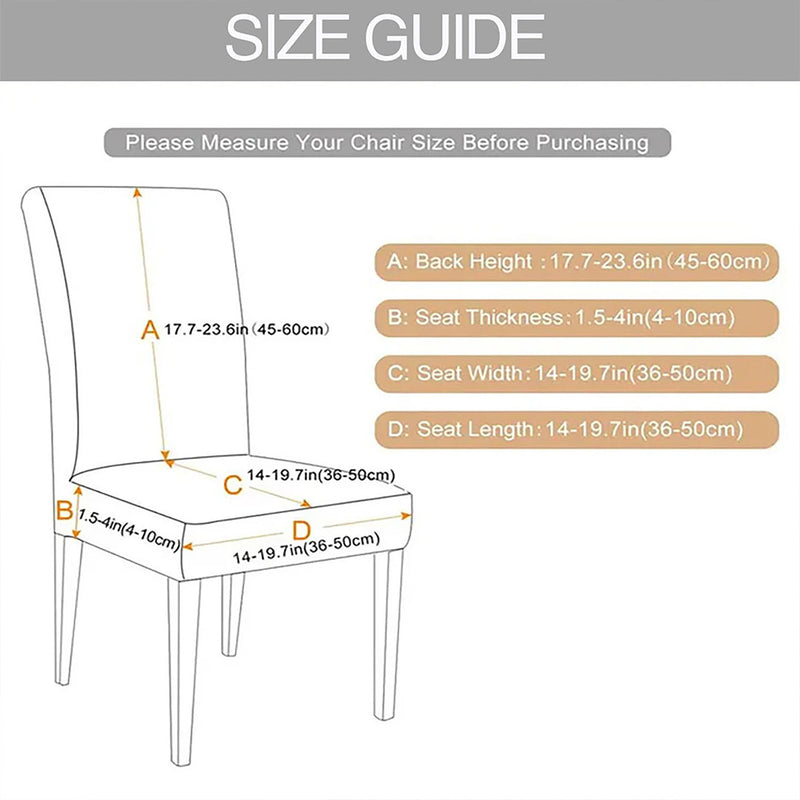 Anyseat Light Grey Velvet Dining Chair Cover – Plush Stretchable Slipcover for Kitchen & Dining Room Chairs