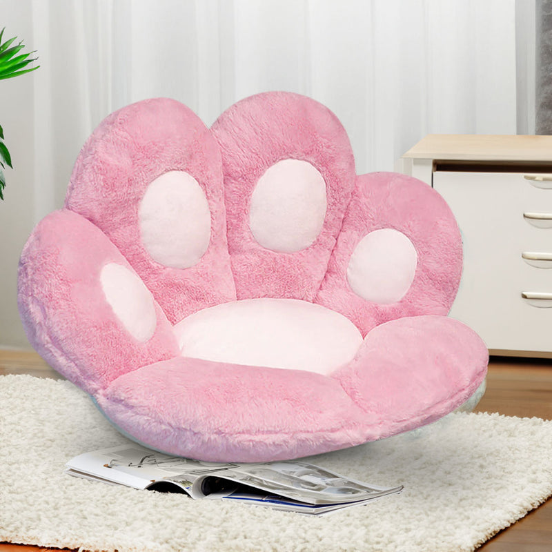 Anyseat Seat Cushion 80cm Pink Paw Shape Warm Lazy Sofa Decorative Pillow Backseat Plush Mat Home Decor