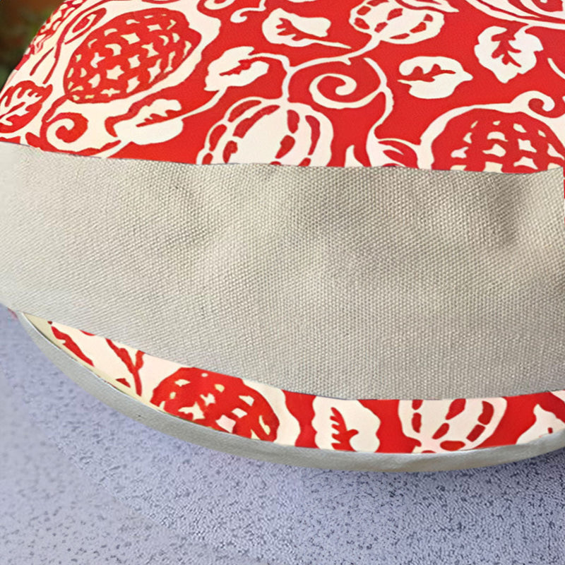 Anyhouz 45cm Red Premium Polyester Cotton Cushion with EPP Particle Insert for Enhanced Comfort