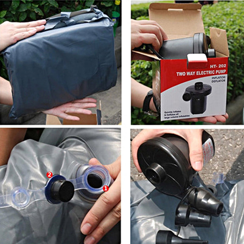 Inflatable Car Mattress Portable Travel Camping Air Bed Rest Sleeping Bed Blue