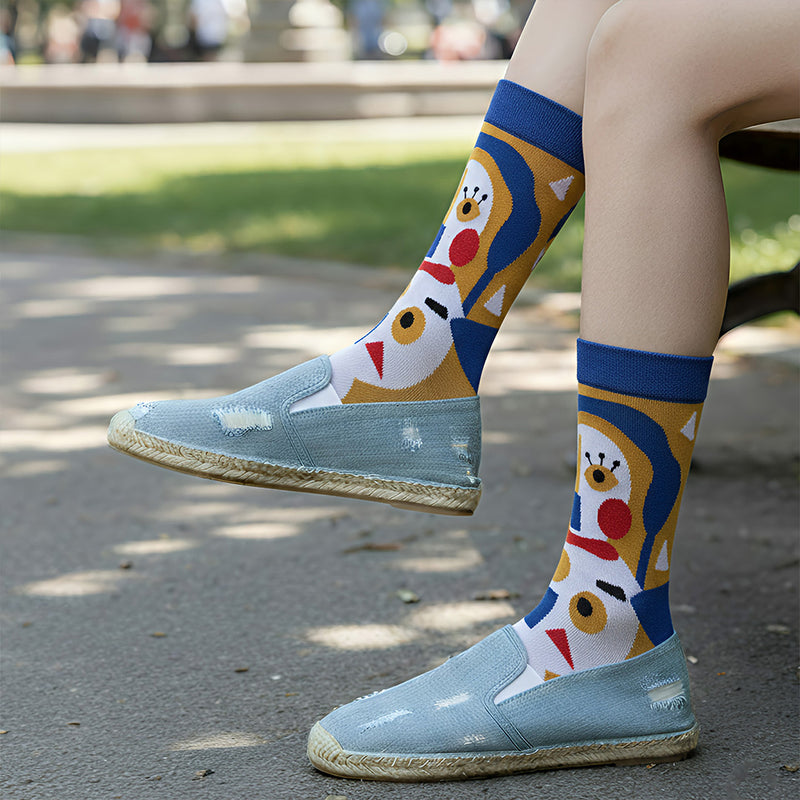 Anyfootwear 3 Pairs Women’s Cartoon Holiday Cotton Socks Funny Gift Party