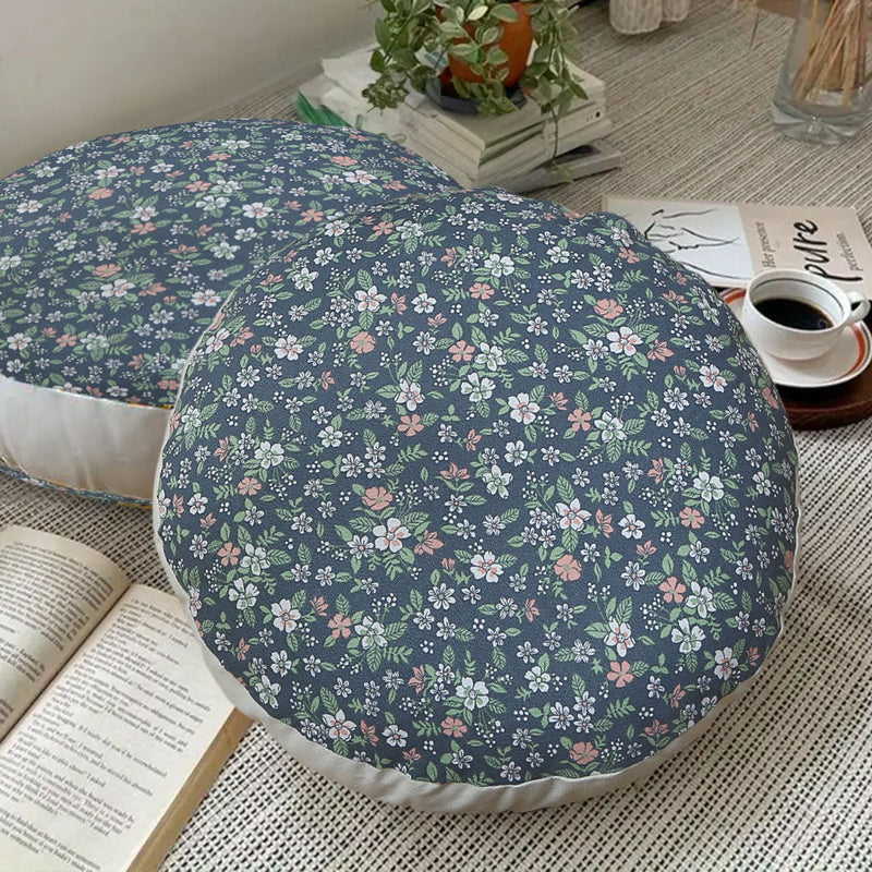 Anyhouz 45cm Blue Premium Polyester Cotton Cushion with EPP Particle Insert for Enhanced Comfort