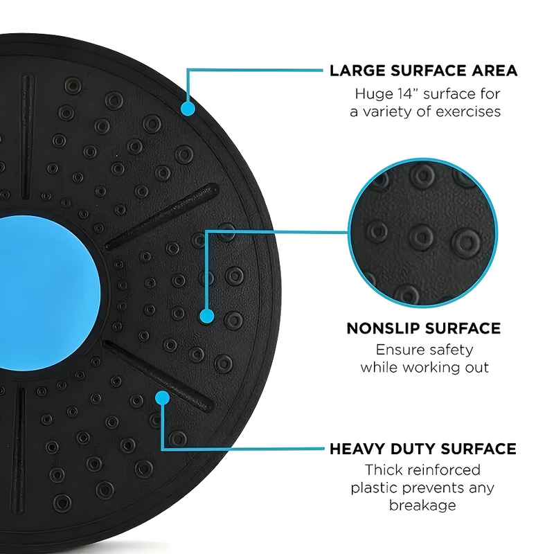 Anyfitness Rounded Yoga Balance Board Sensory Training Pedal for Rehabilitation and Fitness Exercise