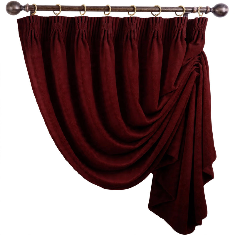 Anydrape Maroon Velvet Blackout Curtains – High‑Quality Modern Luxury Drapes for Living Room, Bedroom & Dining Windows