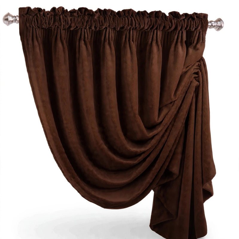 Anydrape Chocolate Velvet Blackout Curtains – High‑Quality Modern Luxury Drapes for Living Room, Bedroom & Dining Windows