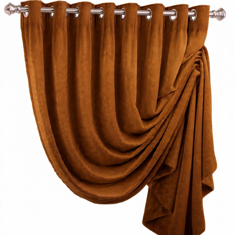 Anydrape Umber Velvet Blackout Curtains – High‑Quality Modern Luxury Drapes for Living Room, Bedroom & Dining Windows