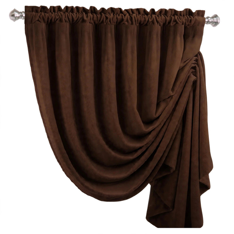 Anydrape Chocolate Velvet Blackout Curtains – High‑Quality Modern Luxury Drapes for Living Room, Bedroom & Dining Windows