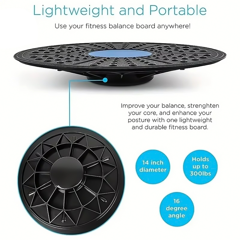 Anyfitness Rounded Yoga Balance Board Sensory Training Pedal for Rehabilitation and Fitness Exercise