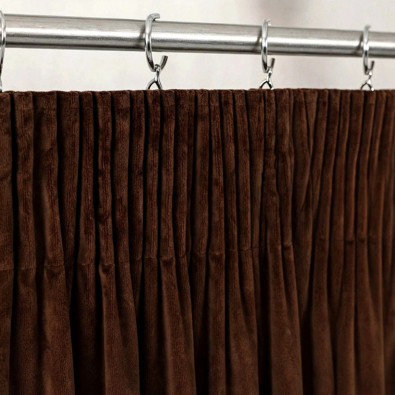 Anydrape Chocolate Velvet Blackout Curtains – High‑Quality Modern Luxury Drapes for Living Room, Bedroom & Dining Windows