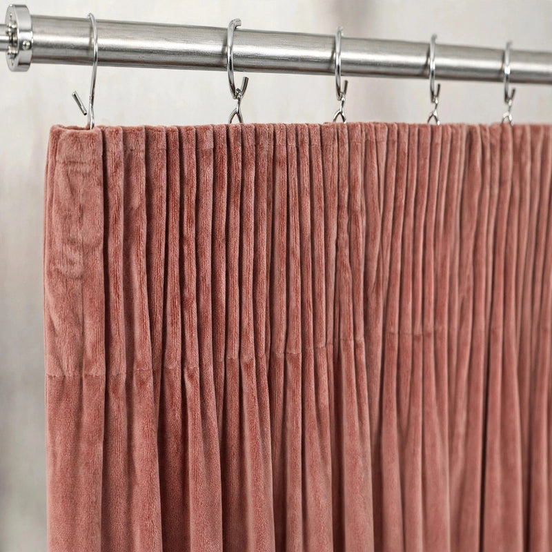 Anydrape Dark Peach Velvet Blackout Curtains – High‑Quality Modern Luxury Drapes for Living Room, Bedroom & Dining Windows