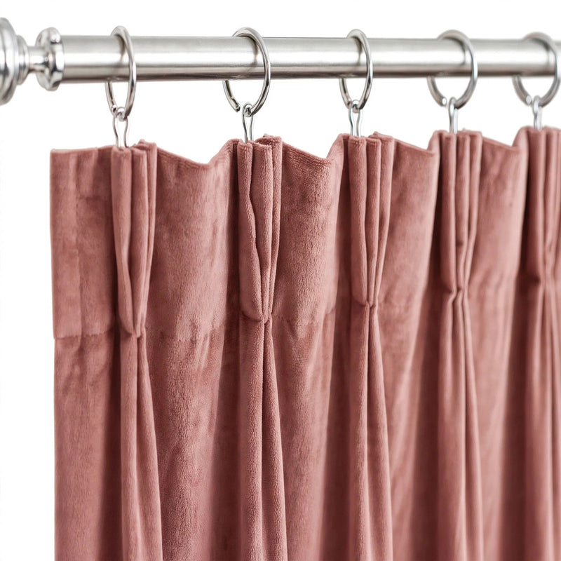 Anydrape Dark Peach Velvet Blackout Curtains – High‑Quality Modern Luxury Drapes for Living Room, Bedroom & Dining Windows