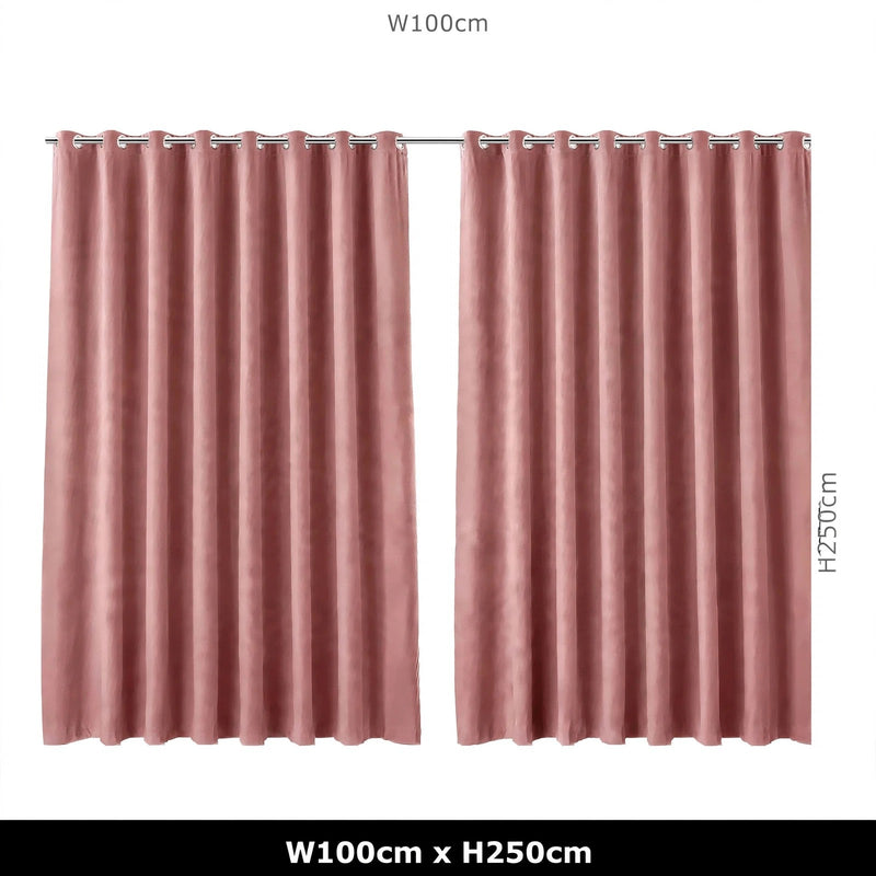 Anydrape Dark Peach Velvet Blackout Curtains – High‑Quality Modern Luxury Drapes for Living Room, Bedroom & Dining Windows