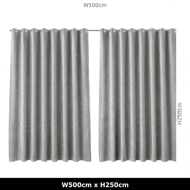 Anydrape Light Gray Velvet Blackout Curtains – High‑Quality Modern Luxury Drapes for Living Room, Bedroom & Dining Windows