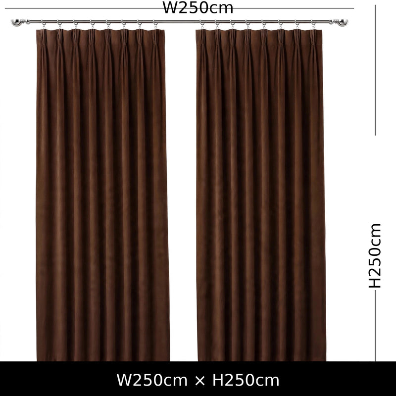 Anydrape Chocolate Velvet Blackout Curtains – High‑Quality Modern Luxury Drapes for Living Room, Bedroom & Dining Windows